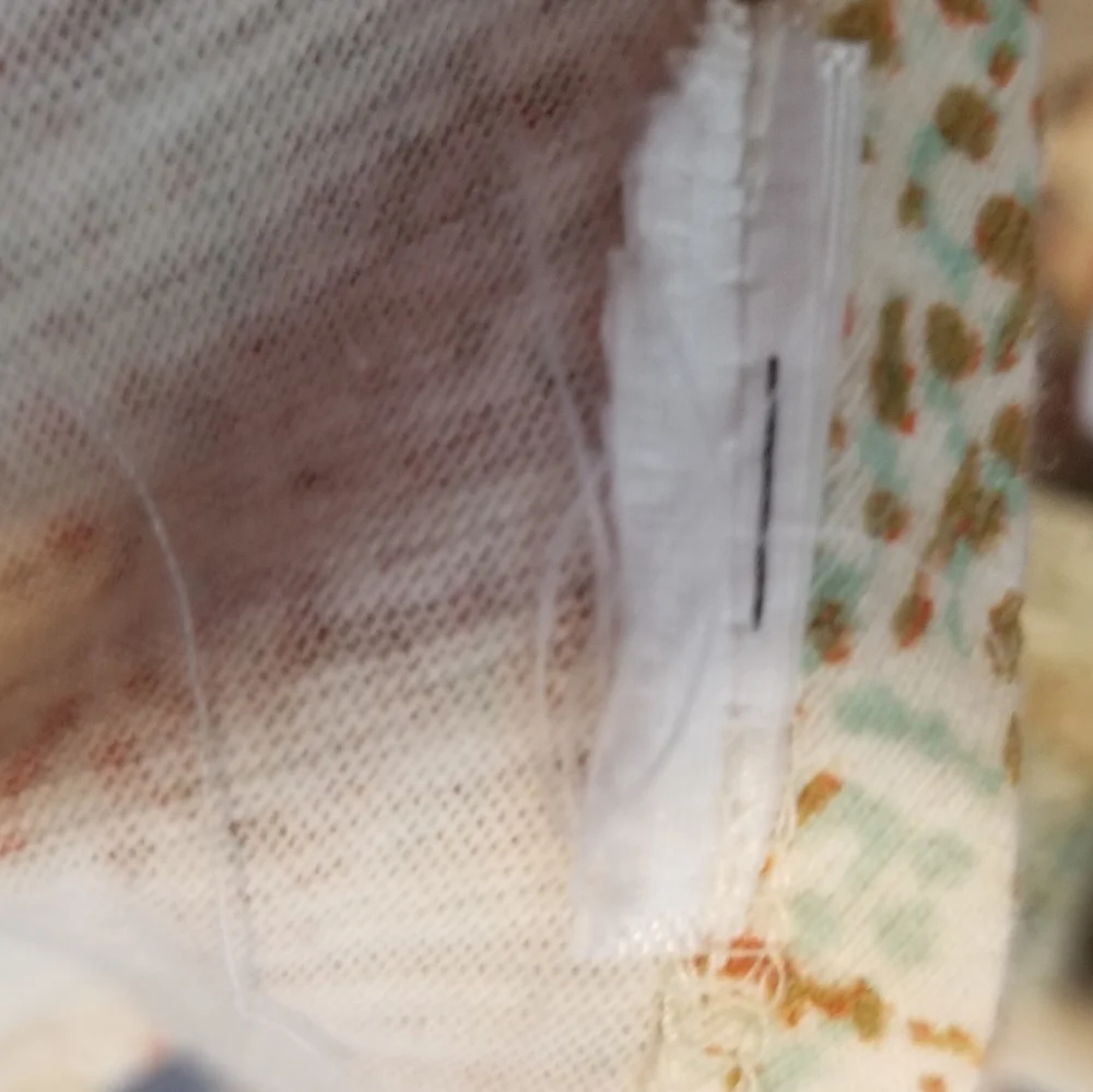 ANTHROPOLOGIE ERI + ALI ABSTRACT DOT PRINT BALLOON BAT WING PUFF SLEEVE BLOUSE S
